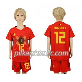 Koszulka Belgia Mignolet 12 Dziecięca Główna Mistrzostwa Świata 2018 - Koszulki Piłkarskie